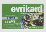 bnk card Romania - Cartela telefonica Evrikard 6 euro - Col:RO-ROM-PRE-0010
