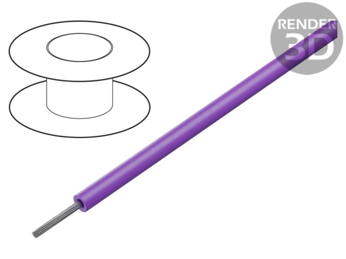 Cablu HookUp Wire 16AWG PVC violet