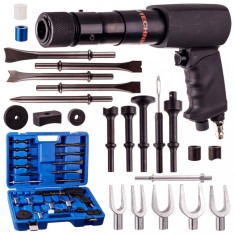 Set de 25 de ciocane cu dal?i pneumatice cu manere pentru dal?i in cutie de plastic TC Technic AA0082 foto