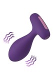 Vibrator Anal PLUA Remote Control, 10 Moduri Vibratii, Mod Climax, Silicon, USB, Mov, 11.1 cm, Femme Fun