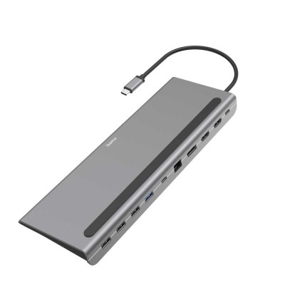 Docking station, Hama, USB-C 3.2, Gri foto