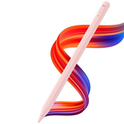 Stylus Pen pentru Tableta, Bluetooth, Type-C, 125mAh - Techsuit (AC10SH) - Dreamy Pink foto