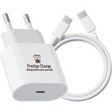 Incarcator FastCharge USB-C, 20W, PRESTIGE CHARGE&reg;, inclus cablu TypeC 1 m, compatibil cu iPhone 15, 15Pro, 15ProMax, 16, 16Pro, 16ProMax, iPad Pro 20