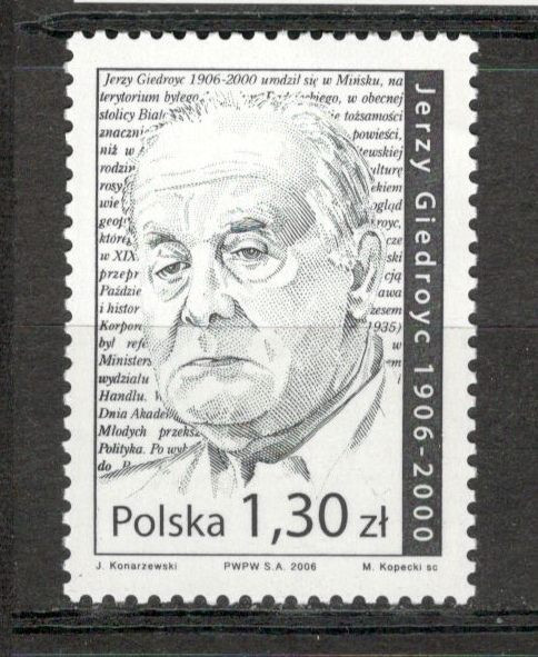 Polonia.2006 100 ani nastere J.Giedroyc-publicist MP.469