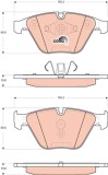 TRW GDB1729 COTEC set placute frana,frana disc
