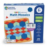 Mozaic matematic STEM pentru copii, 146 piese, 5 ani+, Learning Resources