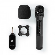 Microfon wireless Nedis 20 de canale 10 ore autonomie receptor negru
