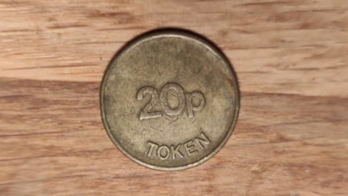 Jeton sau Token 20 penny posibil de metrou sau telefon