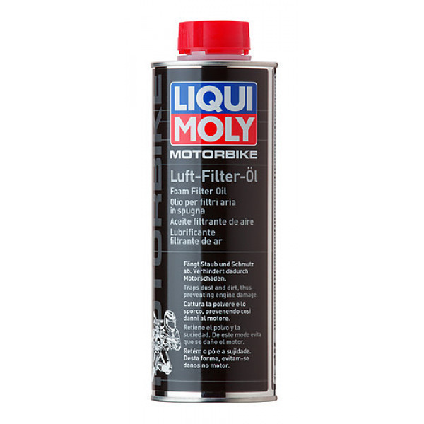 Ulei pentru filtru aer moto LIQUI MOLY Foam Filter Oil 1625, volum 500 ml, albastru