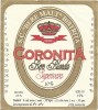NI502 Etichetă bere blondă superioară Coronița, SC Bere Malț Bistrița, &icirc;nceputul anilor 1990