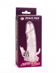 Manson Penis Cu Vibratii Brave Man, Transparent foto