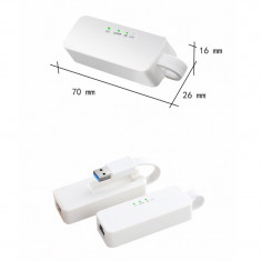 USB Network Lan 10/100/1000Mbps cipset AX88179 / Placa retea gigabit