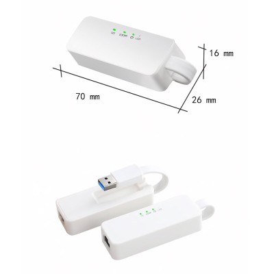 USB Network Lan 10/100/1000Mbps cipset AX88179 / Placa retea gigabit foto