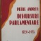 Petre Andrei: discursuri parlamentare 1929-1933
