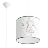 Lampa Suspendată Princess Multicolor Pvc 1 Bec Oval Modern De Interior