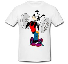 Tricou &amp;quot; Weightlifting cartoon &amp;quot; foto