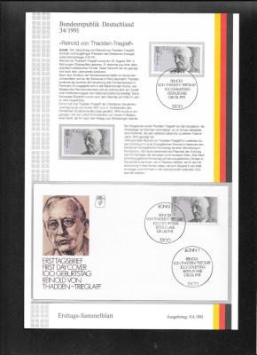 Germania FDC 34.1991 foto