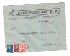 Plic cu antet Electrostar S.A. Bucuresti, 1948