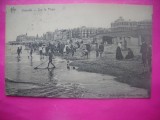 HOPCT 12358 PE PLAJA OSTENDE IN 1914-BELGIA -EUROPA -CIRCULATA