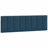 Cumpara ieftin Perna tablie de pat, Hanko, albastru, 160 cm, catifea