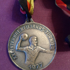 Medalie Handbal XX-lea Turneu Internațional RDG 1977 Berlin