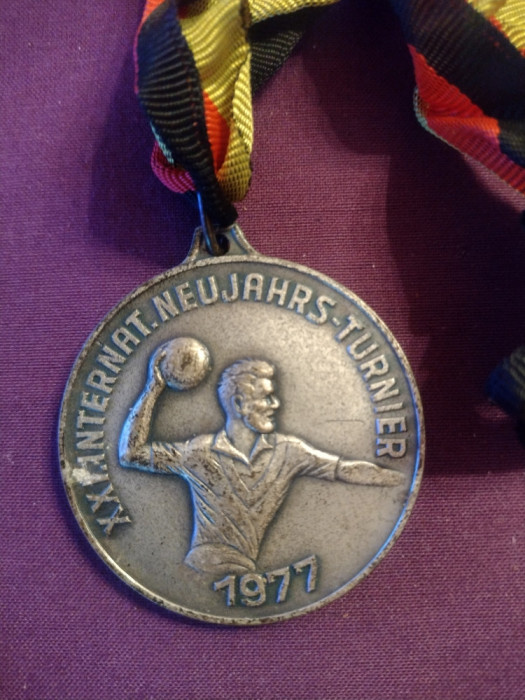 Medalie Handbal XX-lea Turneu Internațional RDG 1977 Berlin