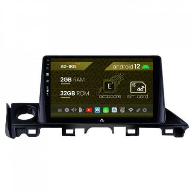 Navigatie Mazda 6 lll (2015-2018), Android 12, E-Octacore 2GB RAM + 32GB ROM, 9 Inch - AD-BGE9002+AD-BGRKIT329 foto