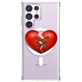 Husa personalizata samsung galaxy s23 ultra, magsafe atasare magnetica, stitched heart