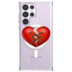 Husa personalizata samsung galaxy s23 ultra, magsafe atasare magnetica, stitched heart foto