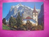 HOPCT 20210 BISERICA GRINDELWALD IN 1960 -STAMPILA / TIMBRU -ELVETIA -CIRCULATA