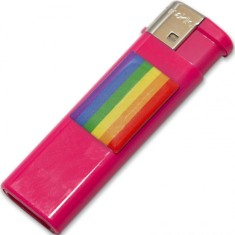 PRIDE - LIGHTER FUSCIA WITH LGBT FLAG foto