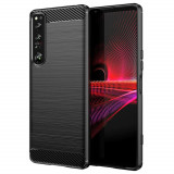 Cumpara ieftin Husa pentru Sony Xperia 1 IV, Techsuit Carbon Silicone, Black