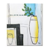 Tablou pictat manual, Design minimalist, 60x50cm ulei pe panza, gata de agatat pe perete