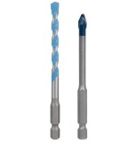 BOSCH Set burghiu pentru ceramica HEX-9, 6 mm si burghiu Multi Construction HEX-9, 6 mm