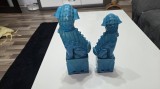 Statuete vintage cu 2 c&acirc;ini Fu chinezești