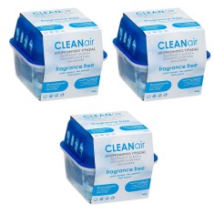 Set 3 Absorbant umiditate Clean Air, suprafata 35 mp, 3 x 400 gr