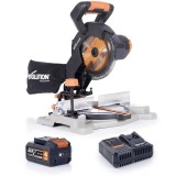 Cumpara ieftin Fierastrau circular stationar fara fir Evolution R185CMS-Li 18V Li-Ion EXT cu glisare si disc de taiere multi-materiale de 185mm