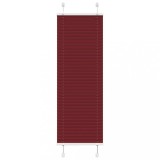 vidaXL Jaluzea plisată Bordeaux Roșu 45x100 cm Lățime țesătură 44,4 cm