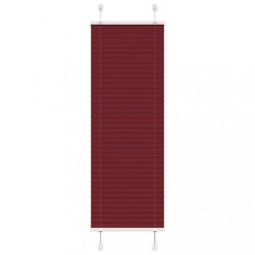 vidaXL Jaluzea plisată Bordeaux Roșu 45x100 cm Lățime țesătură 44,4 cm 4015217