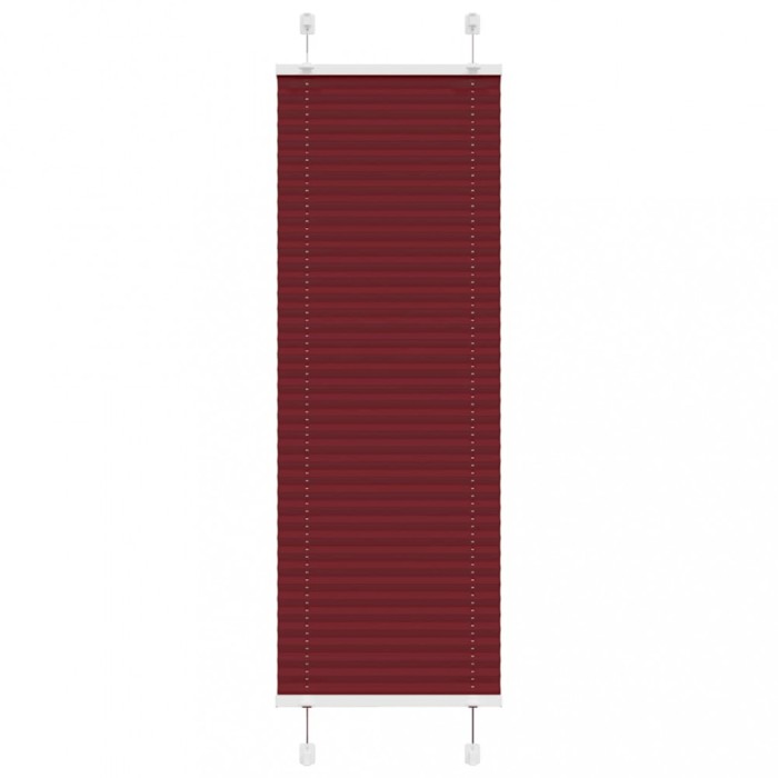 Jaluzea plisată Bordeaux Roșu 45x100 cm Lățime țesătură 44,4 cm