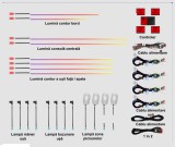 Lumini ambientale dedicate Mercedes-Benz S CLASS W222 2014-2020, RGB Acrilice 20 in 1 Dinamice cu efect symphony, Control din Aplicatie Bluetooth Buto
