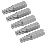 Set 5 Varfuri Surubelnita T30, 25mm, Otel S2, Profesional
