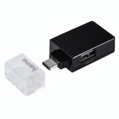 Hub USB Hama 135752 Pocket 1:3 USB Type-C 1x USB-A 3.1 2x USB-A 2.0 Negru foto