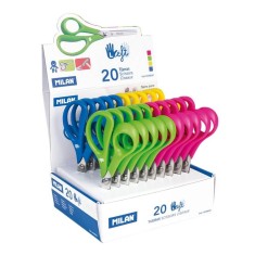 Set 20 Foarfeci MILAN, 14 cm, Lama Otel Inoxidabil, pentru Stangaci, Foarfece pentru Stangaci, Set Foarfeci MILAN Scoala, Foarfece MILAN pentru Stanga foto