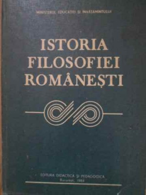 ISTORIA FILOSOFIEI ROMANESTI-GH.AL. CAZAN foto