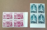 TIMBRE ROMANIA MNH LP445/1957 520 ANI RASCOALA DE LA BOBALNA BL. DE 4 TIMBRE, Nestampilat