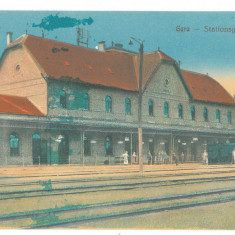 125 - JIMBOLIA, Timis, Railway Station, Romania - old postcard - unused - 1927