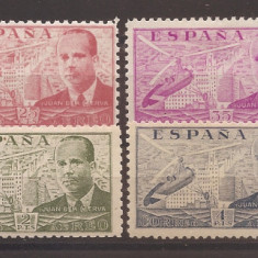 Spania 1940-1947 - Juan de la Cierva, Stoneprint, PA, MNH/MH (vezi descrierea)