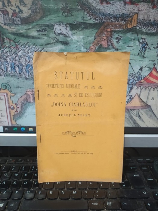 Statutul Societăței Chorale și de escursiuni Doina Ceahlăului din județul Neamț, Piatra neamț 1910, 153