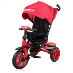Tricicleta Multifunctionala 4 in1 Speedy, cu Scaun Rotativ si Roti cu Camera, Colectia 2019 Red &amp;amp; Black foto